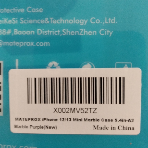 Mateprox iPhone 12/13 Mini Marble Case - Picture 1 of 3